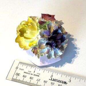 Radnor Bone China England - Flowers in hexagon pot